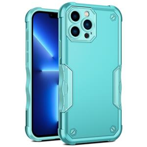 huismerk Antislip Armor Phone Case voor iPhone 13 Pro Max (Mint Green)