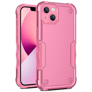 huismerk Antislip Armor Phone Case voor iPhone 13 (Pink)