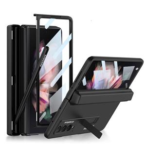 Voor Samsung Galaxy Z FOLD3 5G GKK Geïntegreerde magnetische volledige dekking Telefoon Flip Case met Penbox