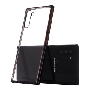 Voor Galaxy Note 10 GEBEI plating TPU schokbestendige beschermhoes (zwart)