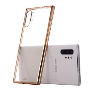 Voor Galaxy Note 10+ GEBEI Plating TPU Shockproof Protective Case(Goud)