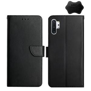 huismerk Voor Samsung Galaxy Note10 + lederen vingerafdrukbestendige horizontale flip-telefooncase