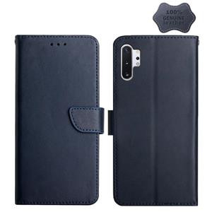 huismerk Voor Samsung Galaxy Note10 + lederen vingerafdrukbestendige horizontale flip-telefooncase