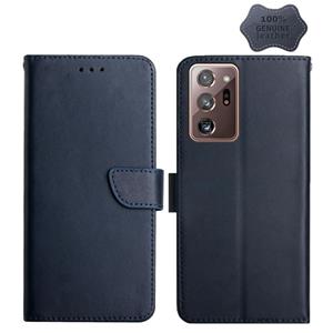 huismerk Voor Samsung Galaxy Note20 Ultra Lederen Vingerafdrukbestendige Horizontale Flip Phone Case