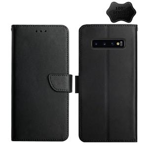 huismerk Voor Samsung Galaxy S10 lederen vingerafdrukbestendige horizontale flip telefoonhoes