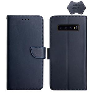 huismerk Voor Samsung Galaxy S10 lederen vingerafdrukbestendige horizontale flip telefoonhoes