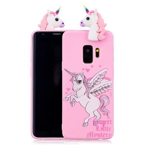 huismerk Voor Galaxy S9 schokbestendig cartoon TPU beschermende case (Eenhoorn)