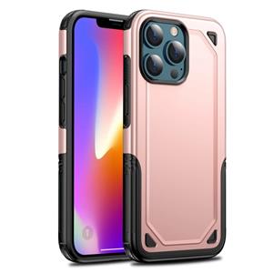 huismerk Shockproof Rugged Armor Protective Case For iPhone 13 mini(Rose Gold)