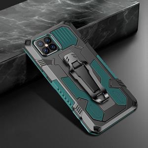 huismerk Voor iPhone 12 mini Machine Armor Warrior Shockproof PC + TPU Beschermhoes (Army Green)