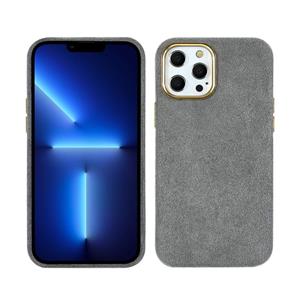 huismerk Pluche Rowout PU-telefooncase voor iPhone 13 Pro