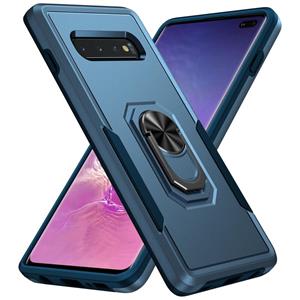 huismerk Voor Samsung Galaxy S10 + Pioneer Armor Heavy Duty PC + TPU Houder Telefoonhoes