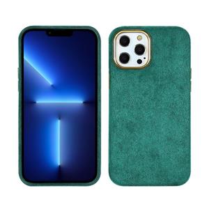 huismerk Pluche Rowout PU-telefooncase voor iPhone 13 Pro