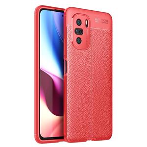 huismerk Voor Xiaomi Redmi K40 Pro + Litchi Texture TPU Schokbestendig Hoesje (Rood)