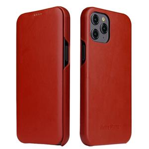 fierreshann Fierre Shann Business Magnetic Horizontal Flip Genuine Leather Case Voor iPhone 12 mini (Bruin)