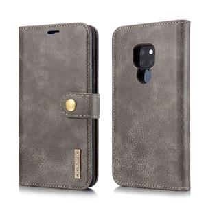huismerk Dg. MING Crazy Horse textuur Flip afneembare magnetische lederen case voor Huawei mate 20 met houder & card slots & portemonnee (grijs)