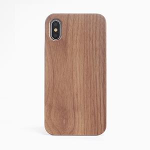 huismerk Schokbestendige TPU + hout beschermende Case voor iPhone X