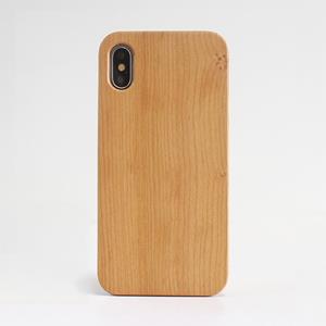 huismerk Schokbestendige TPU + hout beschermende Case voor iPhone X