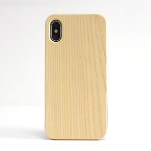 huismerk Schokbestendige TPU + hout beschermende Case voor iPhone X