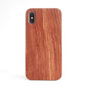 huismerk Schokbestendige TPU + hout beschermende Case voor iPhone X