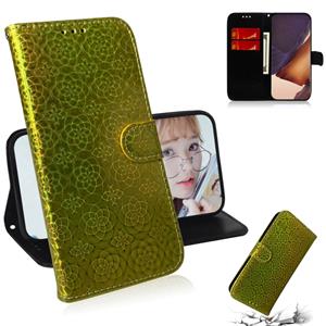 huismerk Voor Samsung Galaxy Note20 Ultra Solid Color Kleurrijke Magnetische gesp horizontale flip pu lederen kast met Holder & Card Slots & Wallet & Lanyard(G