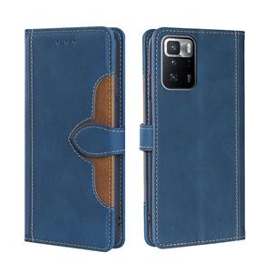 huismerk Voor Xiaomi Redmi Note 10 Pro 5G Skin Feel Straw Hat Magnetische Gesp horizontale Flip PU Lederen Case met Houder & Card Slots & Portemonnee