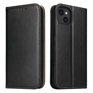 fierreshann Fierre Shann PU lederen textuur horizontale flip lederen tas met houder & kaart slots & portefeuille voor iphone 13 mini