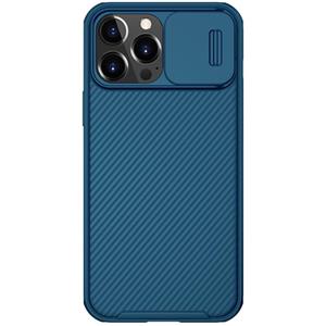 Nillkin Black Mirror Pro-serie Camshield Full Coverage Stofdichte Krasbestendige Telefoonhoes Voor iPhone 13 Pro (Blauw)