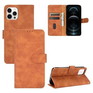 huismerk Effen kleur huid voelt magnetische gesp horizontale flip kalf textuur pu lederen tas met houder & kaart slots & portemonnee voor iphone 13 pro max