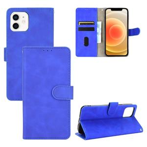 huismerk Effen kleur huid voelen magnetische gesp horizontale flip kalf textuur PU lederen geval met houder en kaart slots & portemonnee voor iPhone 13 Pro (bl