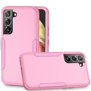 huismerk Voor Samsung Galaxy S22 5G TPU + PC Shockproof Phone Case (Pink)