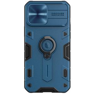 NILLKIN Schokbestendige CamShield Armor Beschermhoes met onzichtbare ringhouder voor iPhone 13 Pro (blauw)