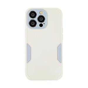 huismerk Precieze gat TPU-telefooncase voor iPhone 13 Pro (White)