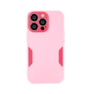 huismerk Nauwkeurig gat TPU-telefooncase voor iPhone 13 Pro (Pink)