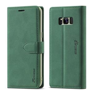 Voor Samsung Galaxy S8+ Forwenw F1-serie Matte Sterke Magnetisme Horizontale Flip Lederen kast met Holder & Card Slots & Wallet & Photo Frame(Groen)