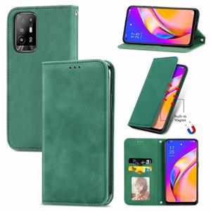 huismerk Voor Oppo A94 5G / A95 5G / F19 PRO + / RENO5 Z Retro Skin Feel Business Magnetische Horizontale Flip Lederen Case met Houder & Card Slots & Portemonn