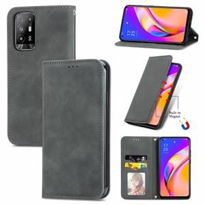 huismerk Voor Oppo A94 5G / A95 5G / F19 PRO + / RENO5 Z Retro Skin Feel Business Magnetische Horizontale Flip Lederen Case met Houder & Card Slots & Portemonn