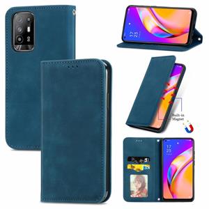 huismerk Voor Oppo A94 5G / A95 5G / F19 PRO + / RENO5 Z Retro Skin Feel Business Magnetische Horizontale Flip Lederen Case met Houder & Card Slots & Portemonn