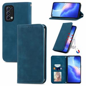 huismerk Voor Oppo Reno 5 5G / Find X3 Lite Retro Skin Feel Business Magnetische Horizontale Flip Lederen Case met Houder & Card Slots & Portemonnee & Photo Fr