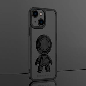 huismerk Electroplate Astronaut Holder telefoonhoesje voor iPhone 13