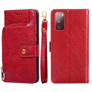 huismerk Voor Samsung Galaxy S20 Ultra Zipper Bag PU + TPU Horizontale Flip Lederen Case met Houder & Card Slot & Wallet & Lanyard