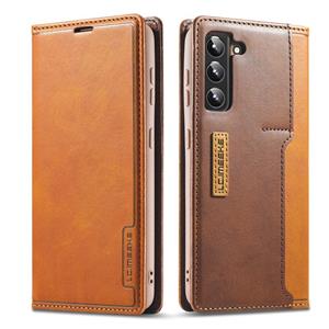 Voor Samsung Galaxy S22 5G LC.IMEEKE LC-001 Serie PU + TPU Kleur Matching Frosted Leather Phone Case