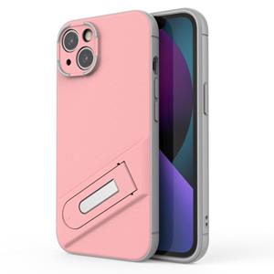 huismerk Invisible Holder TPU + PC Phone Case For iPhone 13(Pink)