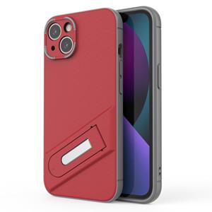 huismerk Invisible Holder TPU + PC Phone Case For iPhone 13(Red)