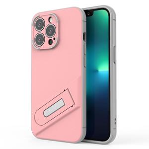 huismerk Invisible Holder TPU + PC Phone Case For iPhone 13 Pro(Pink)