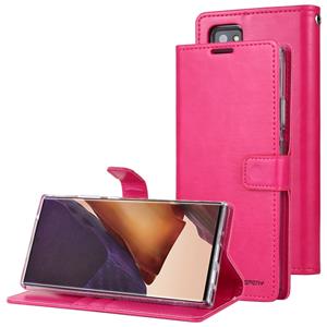 Voor Samsung Galaxy Note20 Ultra GOOSPERY BLUE MOON Crazy Horse Texture Horizontale Flip Lederen case met bracket & card slot & wallet(Rose Red)