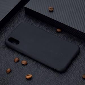 Huismerk Voor iPhone XS/X Candy Color TPU case (zwart)