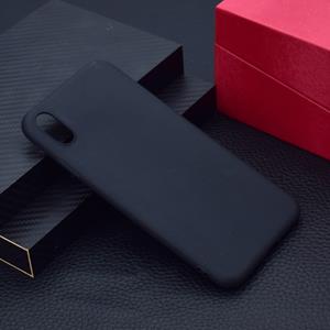 Huismerk Voor iPhone XS Max Candy Color TPU case (zwart)