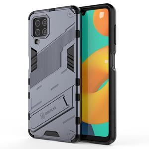 huismerk For Samsung Galaxy M32 Punk Armor 2 in 1 PC + TPU Shockproof Case with Invisible Holder(Grey)