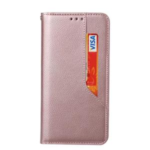 huismerk Voor Samsung Galaxy S20+ Magnetic Horizontal Flip Leather Case met Holder & Card Slots & Wallet(Rose Gold)