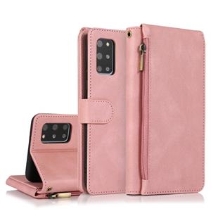 huismerk Voor Samsung Galaxy S20 + Skin-feel Crazy Horse Texture Zipper Portemonnee Tas Horizontale Flip Lederen Case met Houder & Kaart Slots & Portemonnee &